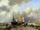 Unloading The Catch by Remigius Adriannus van Haanen